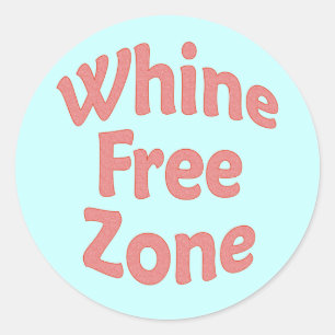 Sticker Rond Zone franche de gémissement