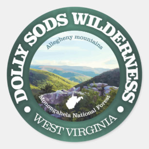 Sticker Rond Zone sauvage Dolly Sods