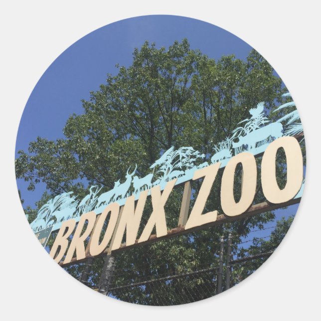 Sticker Rond Zoo Bronx (Devant)