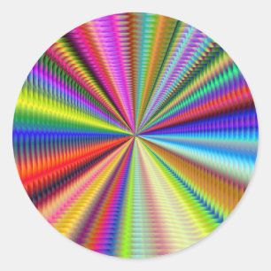 Sticker Rond zoom dans cette fractale