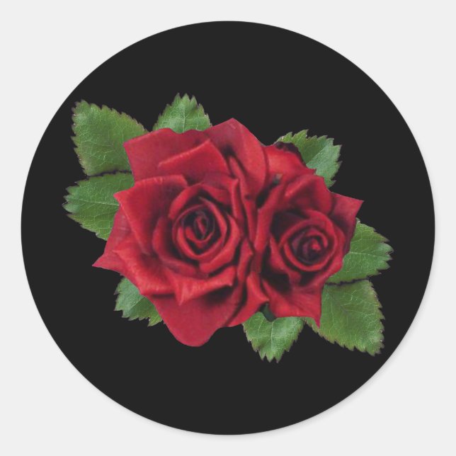 Sticker Rose Black Pearl (Devant)