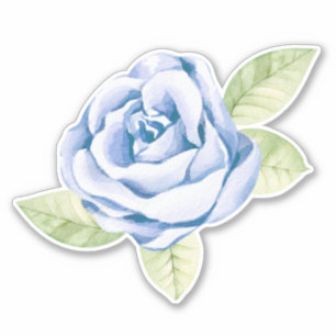 Sticker Rose bleu