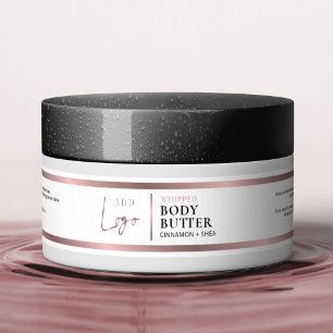 Sticker Rose Gold Logo 4 OZ Cosmetic Jar Waterprof Étiquet