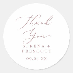 Sticker Rose Gold Merci de mariage préféré