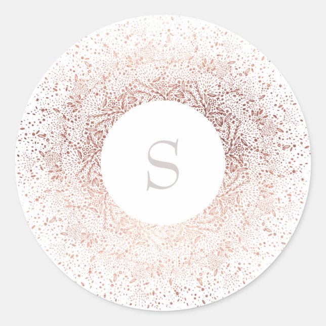 Sticker rose Gold Sparkle Noël (Devant)