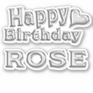 Sticker Rose Happy Birthday