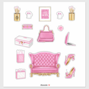 Sticker Rose High Fashion Femmes talons Purse & Accessoire