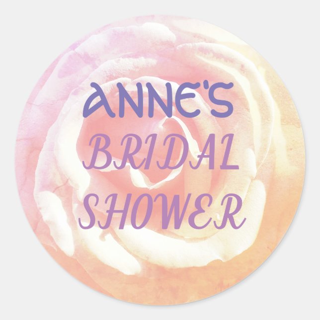 Sticker rose PhotoBridal Douche (Devant)