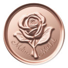 Sticker rose pour Mariage d'enveloppe de cire or F