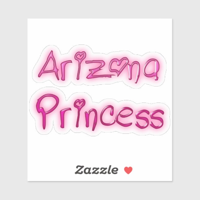 Sticker rose princesse de l'Arizona (Feuille)