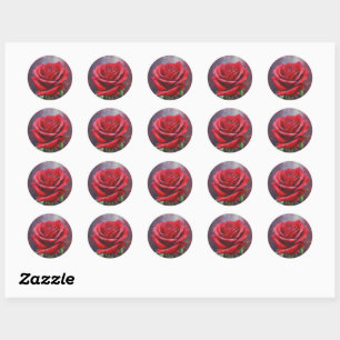 Sticker ROSE ROSE ROUGE LE PLUS BEAU