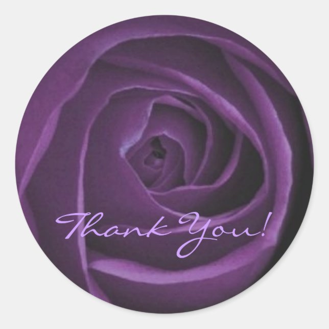Sticker Rose violet foncé (Devant)