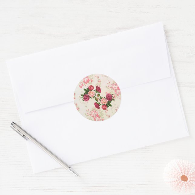 Sticker Roses Rose (Enveloppe)