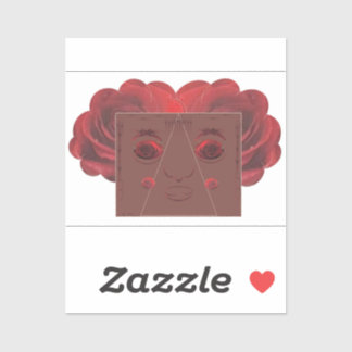Sticker Roses rouges.