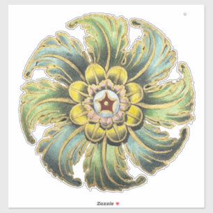 Sticker Rosette architecturale antique n° 1