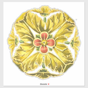 Sticker Rosette architecturale antique n° 3