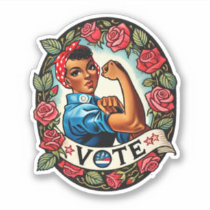 Sticker Rosie le vote du Riveter
