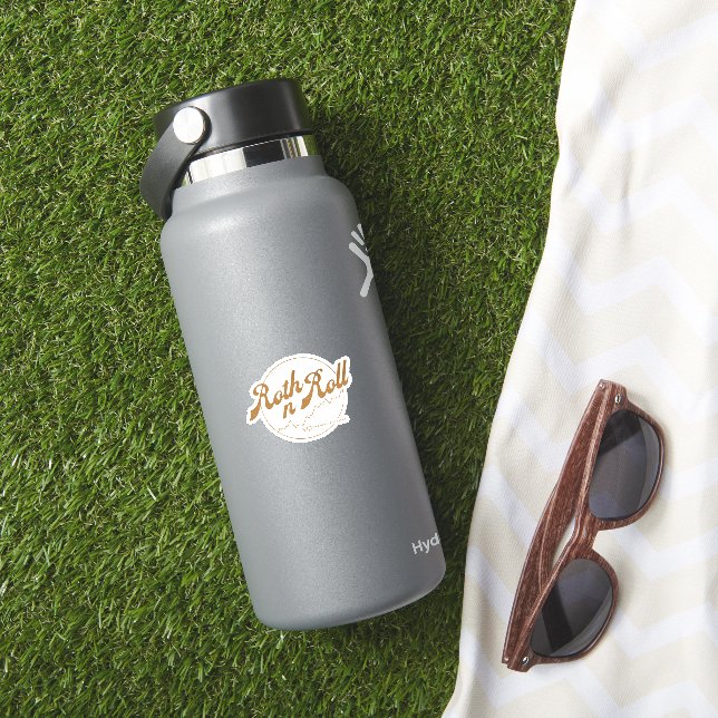 Sticker Roth n Roll – Finance Humor (HydroFlask Insitu)
