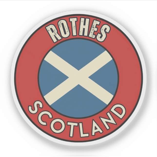 Sticker Rothes, Scotland (Devant)