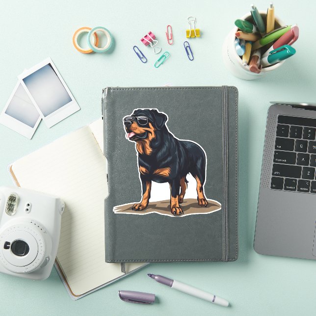 Sticker Rottweiler L'Explorateur (Couverture iPad)