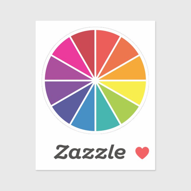 Sticker Roue de couleur (Feuille)