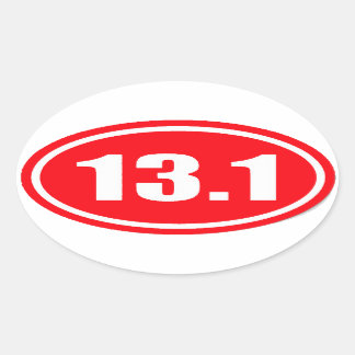 Sticker rouge 13.1 | Demi-marathon