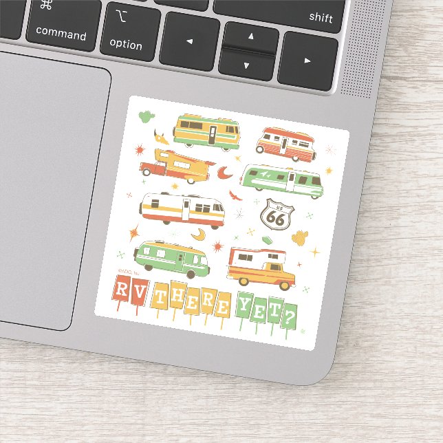 Sticker Route 66 RV Encore Là (Détail)