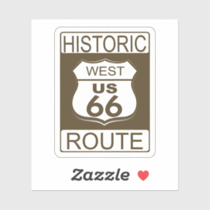Sticker Route Historique 66, classeurs Ouest