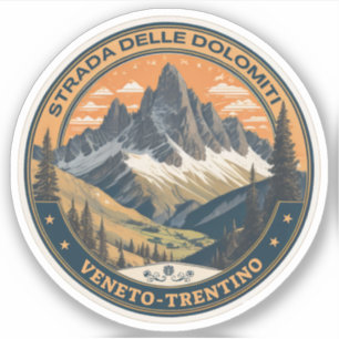 Sticker Route nationale 48 des Dolomites