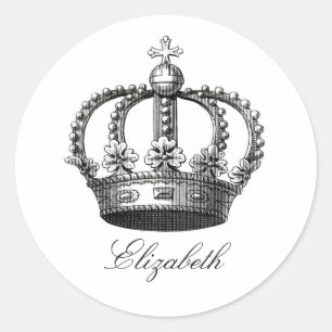 Sticker Royal Crown Round