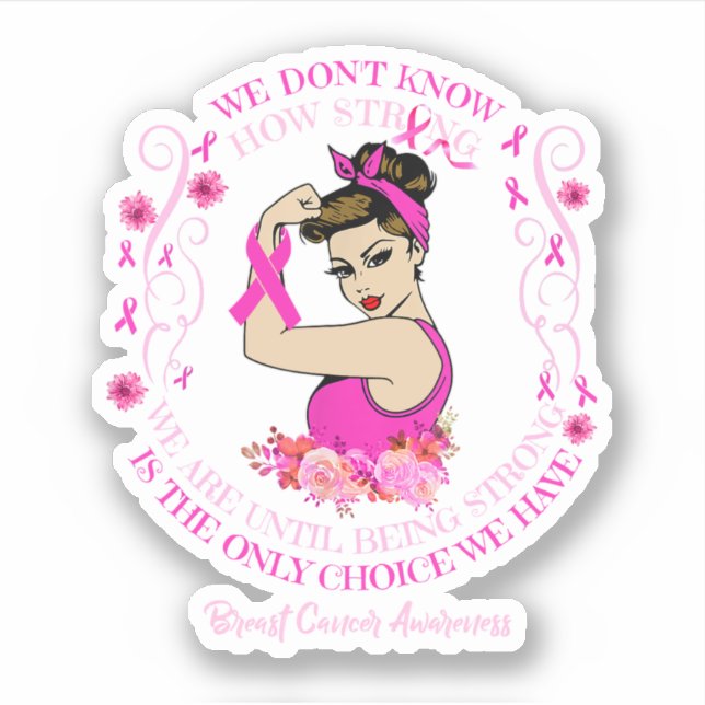 Sticker Ruban de sensibilisation au cancer du sein Nous ne (Devant)