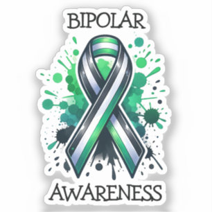 Sticker Ruban de sensibilisation au trouble bipolaire