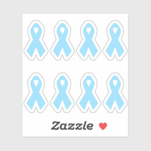 Sticker Ruban de sensibilisation bleu clair