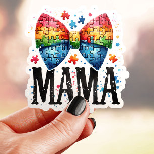 Sticker Ruban en forme de pièce de puzzle pour maman autis