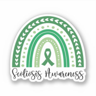 Sticker Ruban Sensibilisation à la Scoliose, Sensibilisati