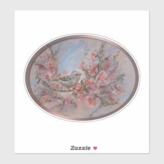 Sticker Ruby Crowned Kinglet