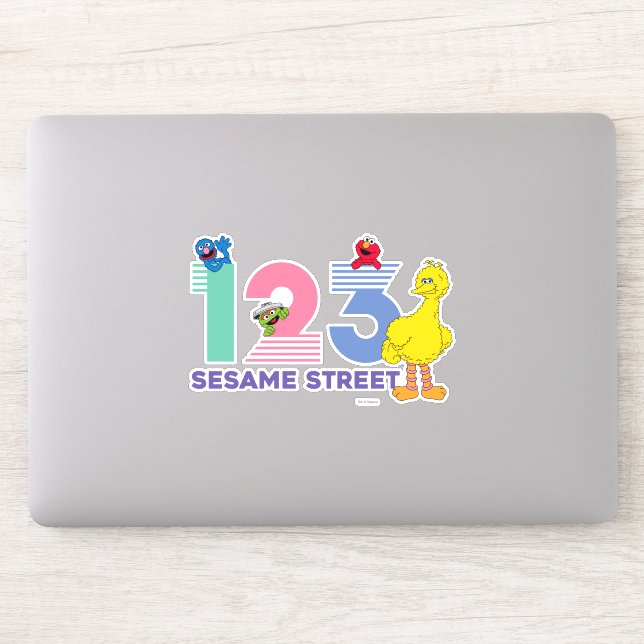 Sticker Rue Sésame 123 (Ordinateur)