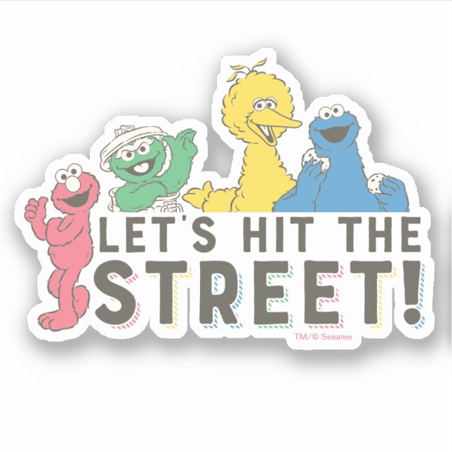 Sticker Rue Sésame | Faisons un tour dans la rue ! (Devant)