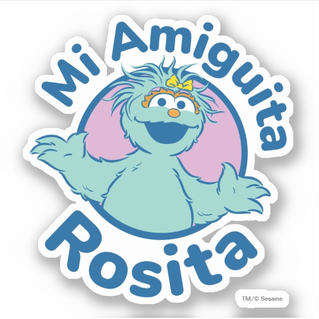 Sticker Rue Sésame | Mi Amiguita Rosita (Devant)