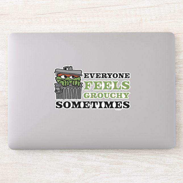 Sticker Rue Sésame | Oscar le Grouch se sent Grouch (Ordinateur)