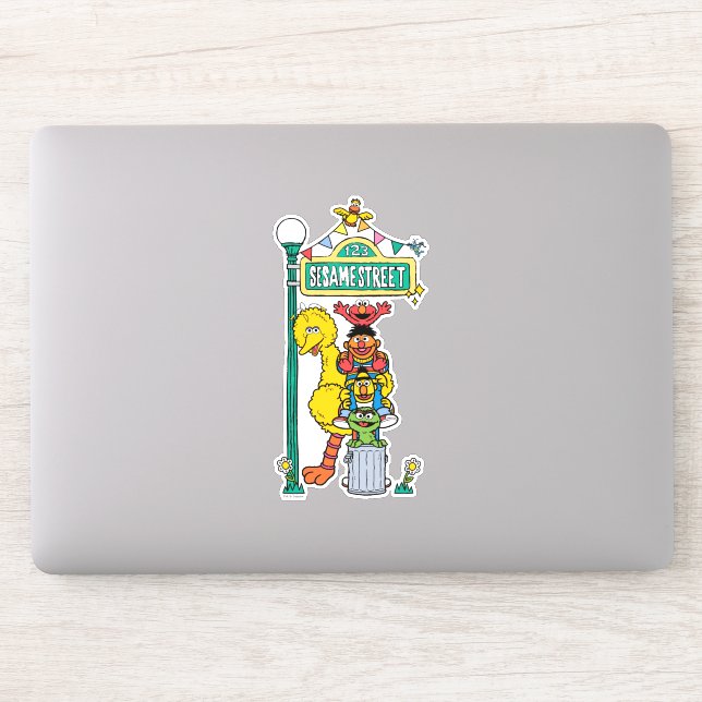 Sticker Rue Sésame | Sous l'enseigne de la rue Sésame (Ordinateur)