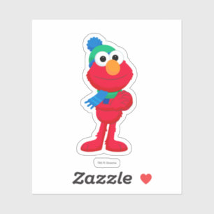 Sticker Rue Sésame   Winter Elmo
