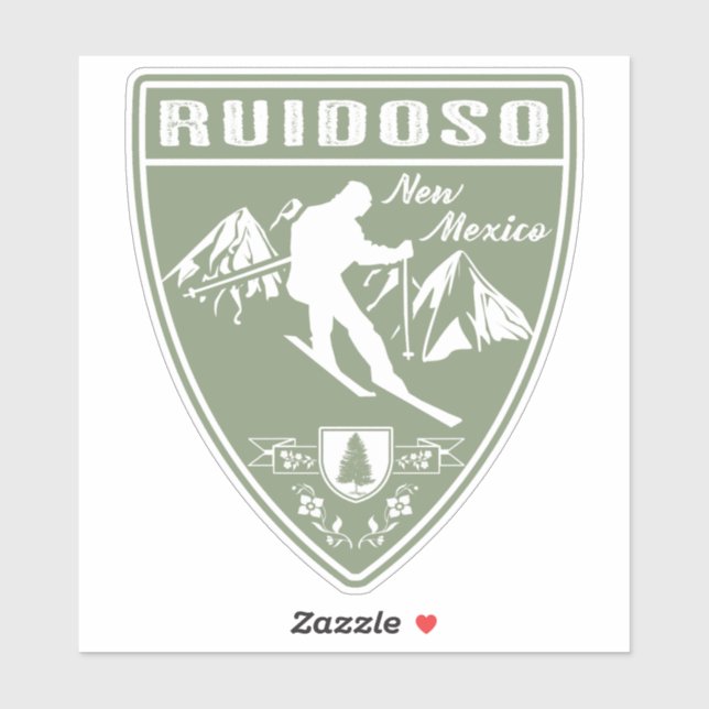Sticker Ruidoso Nouveau-Mexique (Feuille)