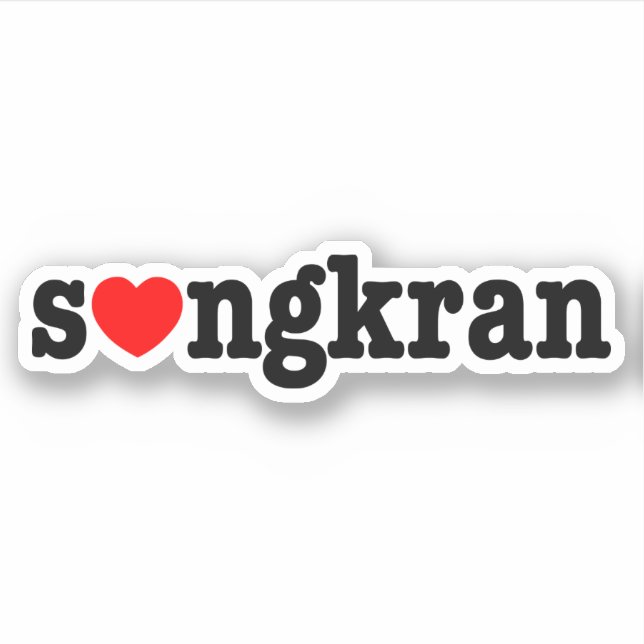 Sticker s (gkran ~ Heart Love) Songkran (Devant)