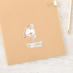 Sticker Sa miséricorde est un nouveau nom personnalisé Bib