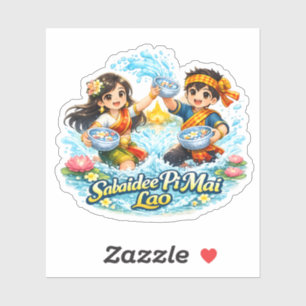 Sticker Sabaidee Pi Mai Lao – Festival de l'eau du Nouvel 