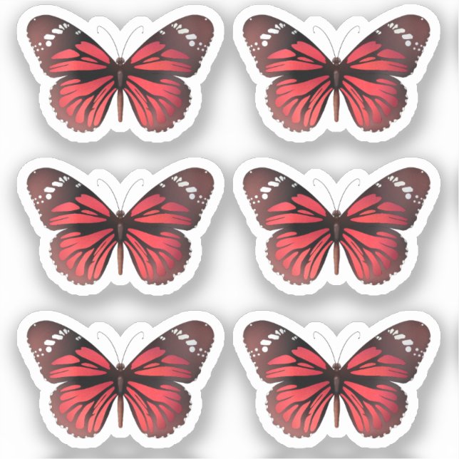 Sticker Sac à papillon Jardin Elegant Monarch set (Recto)