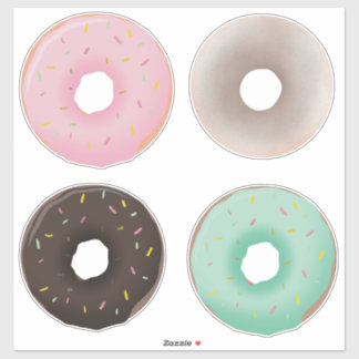 Sticker Sac d'autocollants Donuts