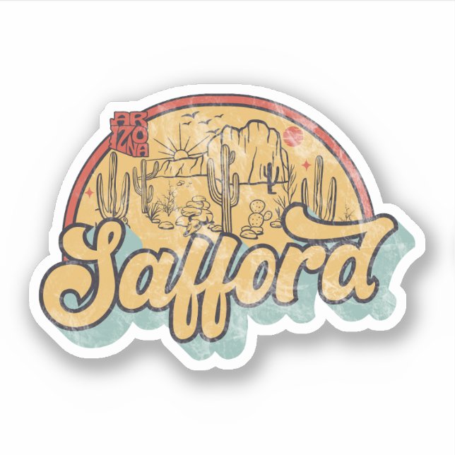 Sticker Safford, Arizona (Devant)