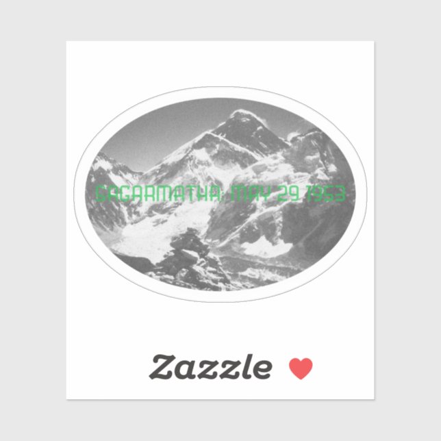 Sticker Sagarmatha, (Everest) Premier souvenir Ascent (Feuille)